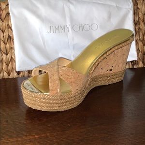 Jimmy Choo Cork Wedge Mule